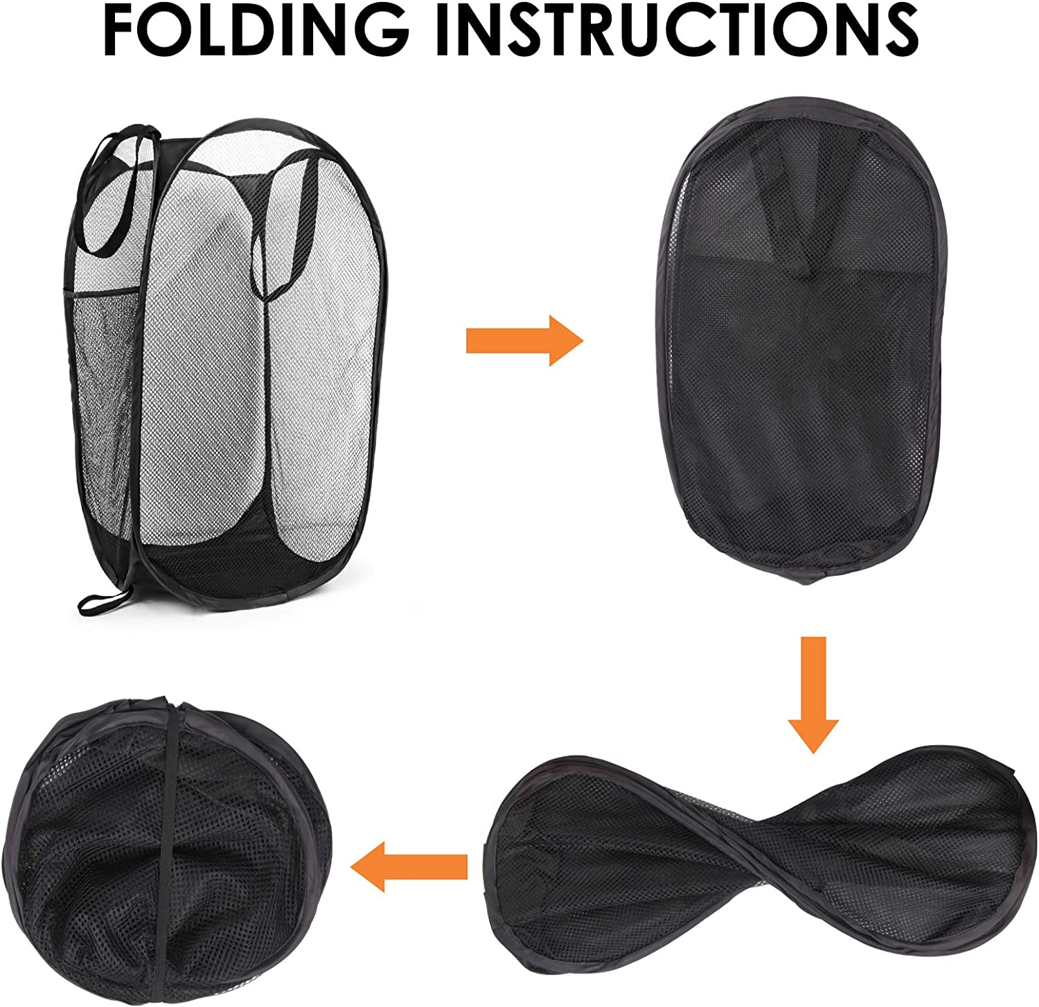 How To Fold Pop Up Laundry Basket?