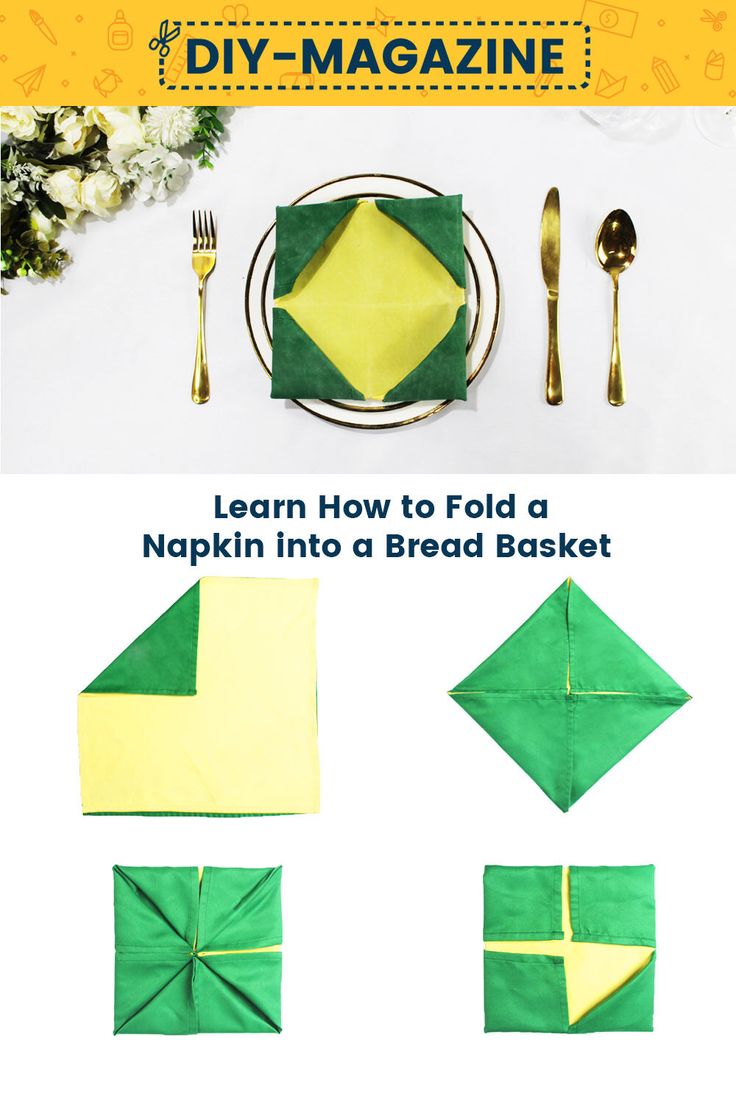 How To Fold Napkin for Bread Basket?